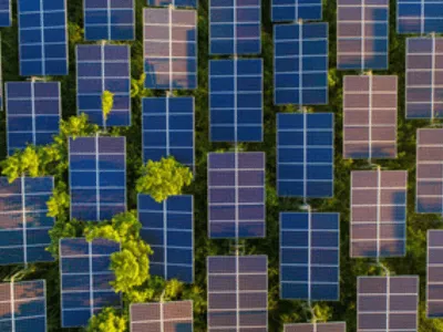 impianti fotovoltaici visti dall'alto