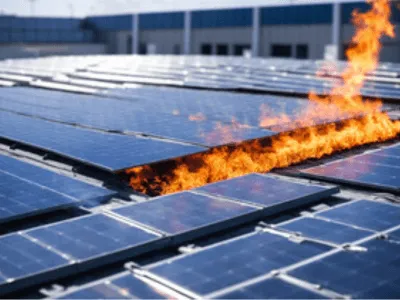 pannelli fotovoltaici a fuoco